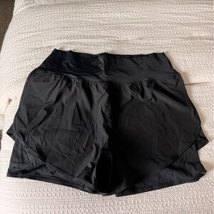Grace & Lace Black Athletic Shorts